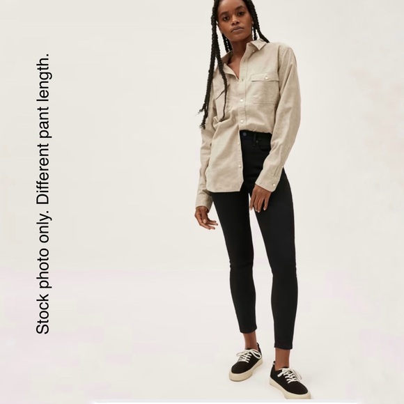 High Rise Skinny Jean in Black - Picture 1 of 9